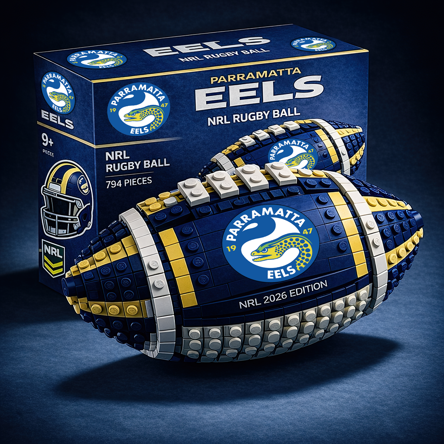 NRL x PE Rugby Ball Building Block Set NAK TTV