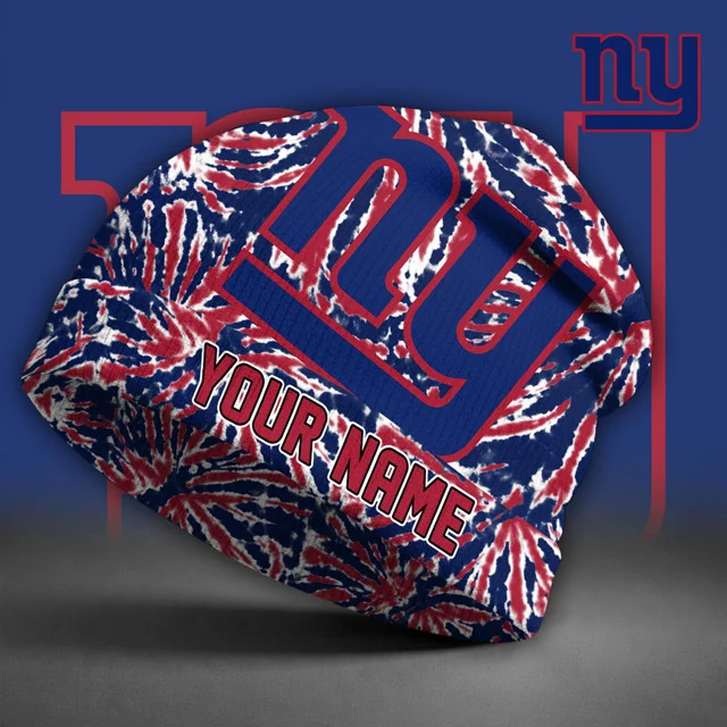 NYG X NFL Beanie Hat Custom Name Gifts For Fans - Limited Edition NAK NHT