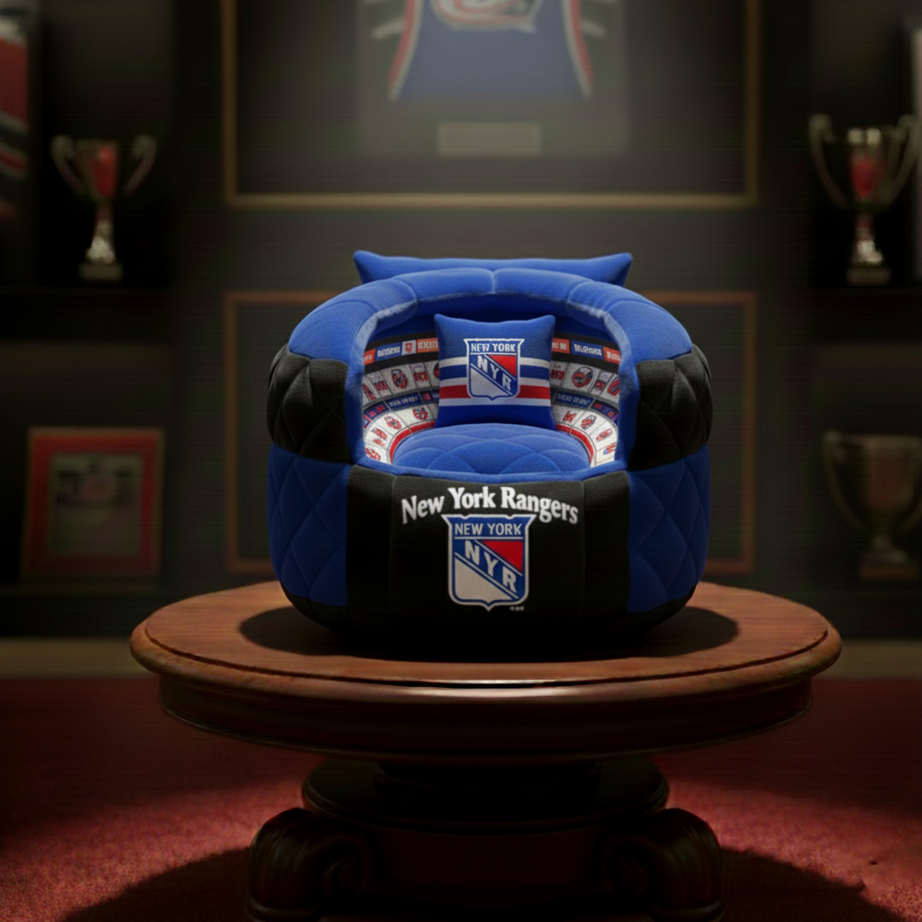 NYR x NHL Sport Stadium Custom Shaped Pillow - Personalized Gifts For Sport Lovers NAK CTKT