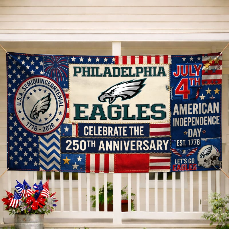 PE Premium NFL Patchwork America 250 Fabric Banner DDT NTL