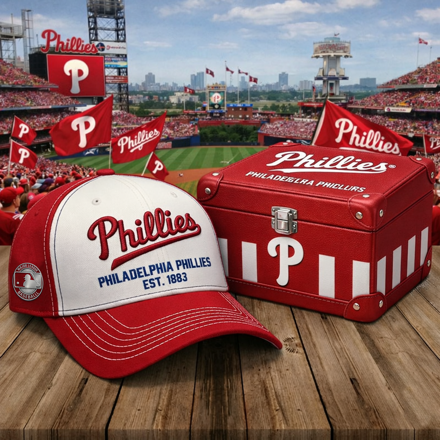 PHI X MLB Premium Baseball Fan Cap NAK NHT