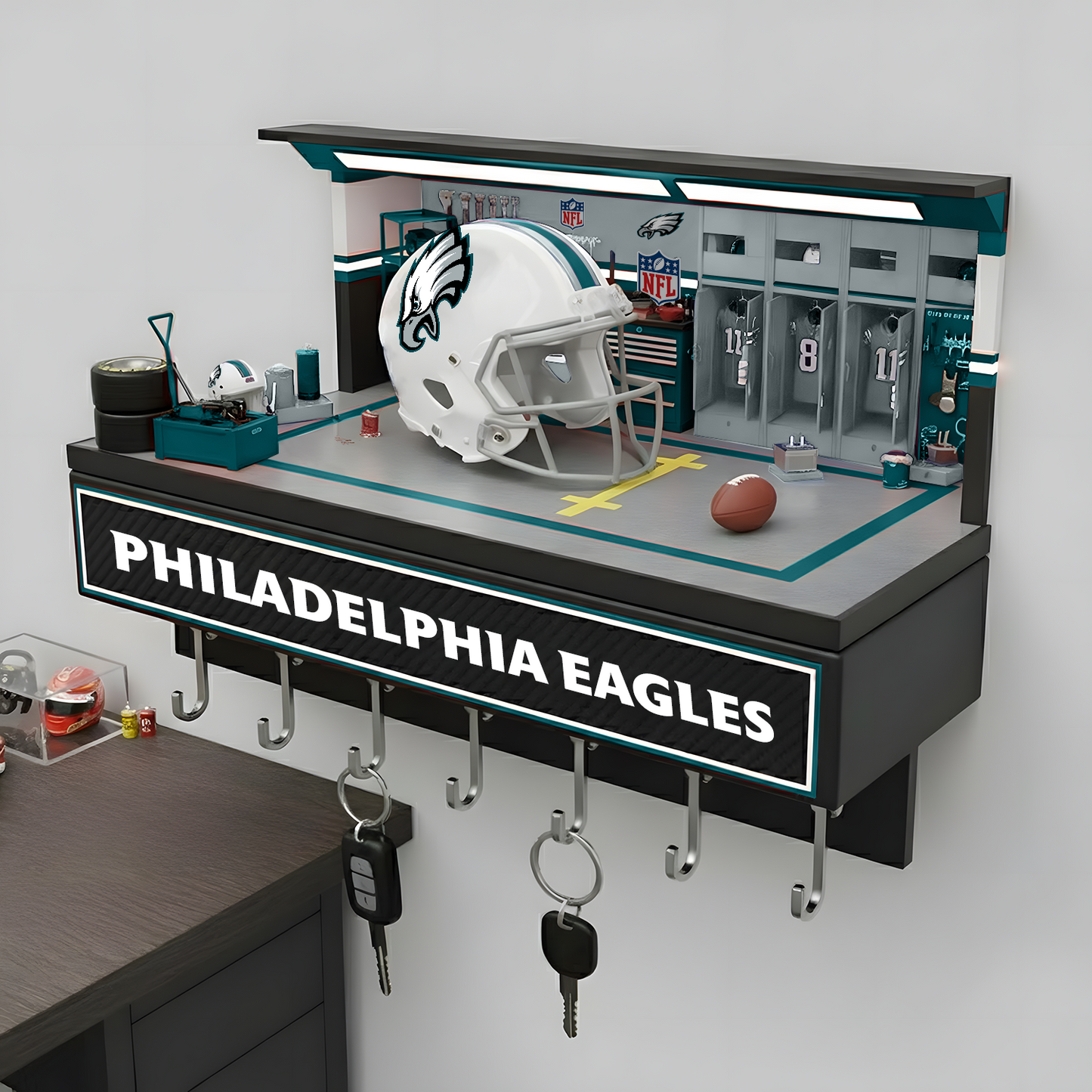 PHI X NFL Decorative key holder in a sporty style NAK NHT