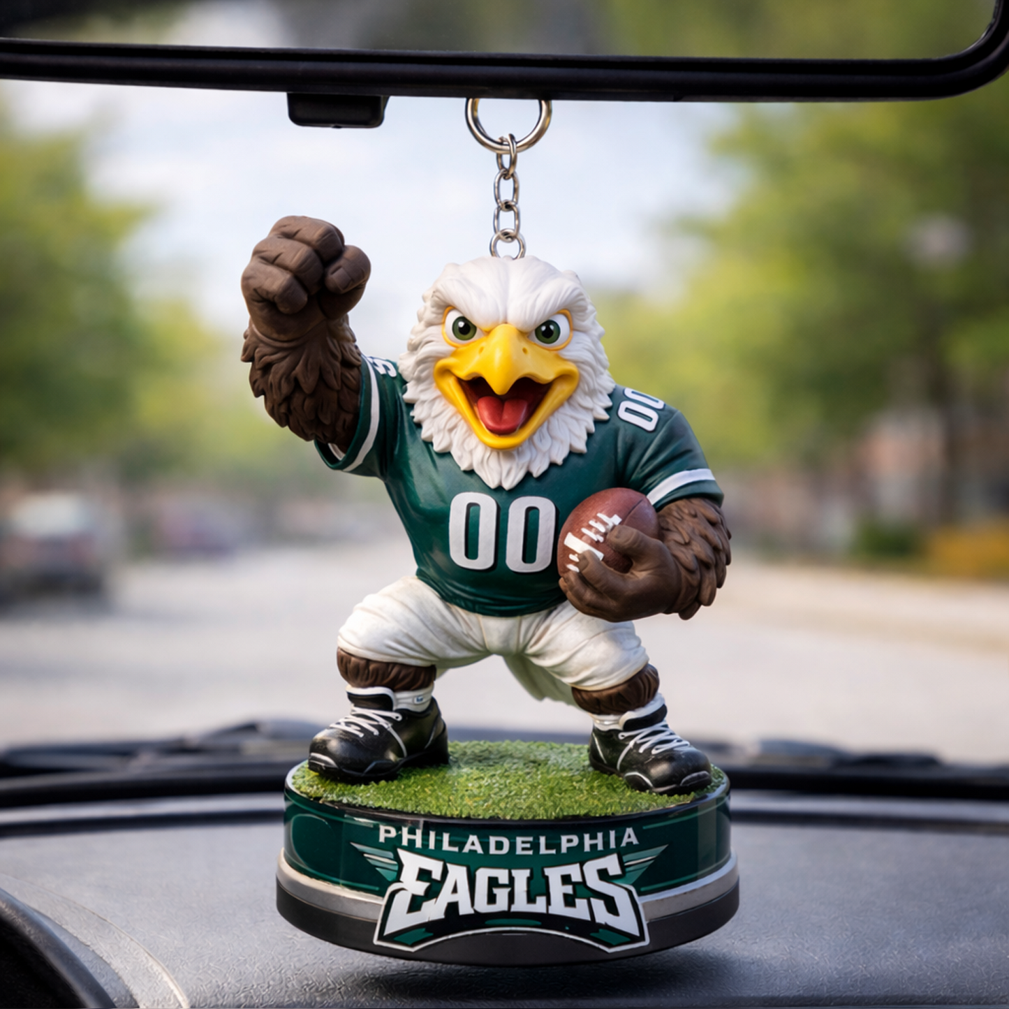 PHI X NFL Football Mascot Car Hanging Ornament NAK NHT