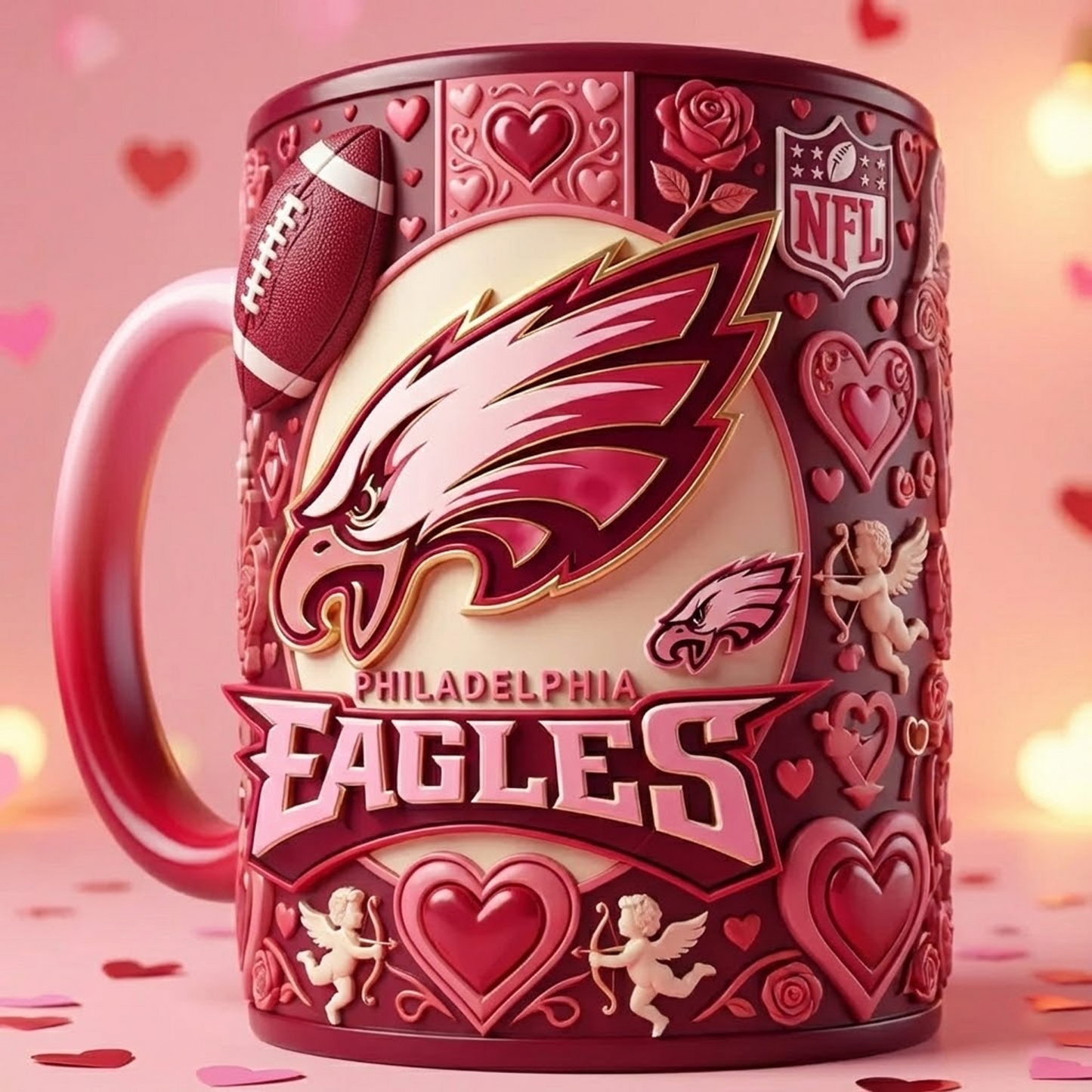 PHI X NFL Love Season Mug - Valentine 2026 NAK NHT