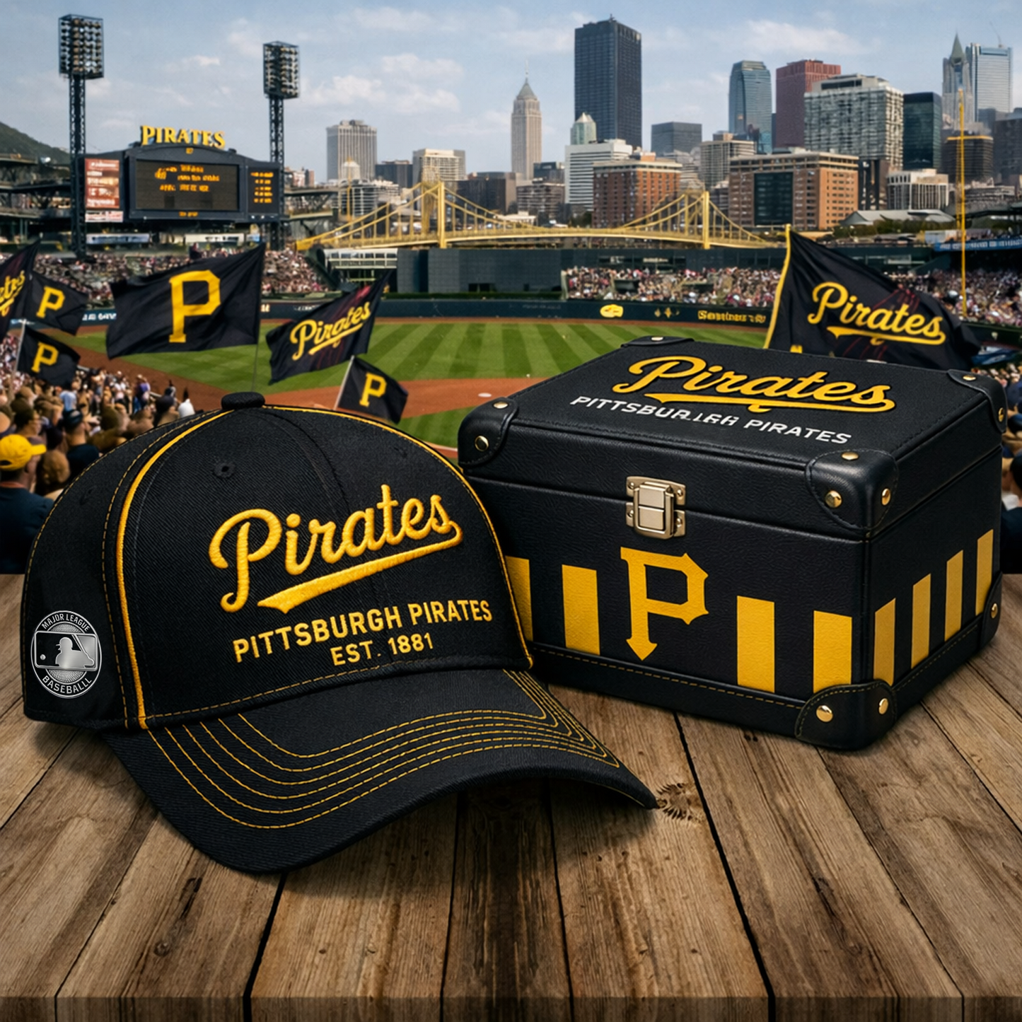 PIT X MLB Premium Baseball Fan Cap NAK NHT