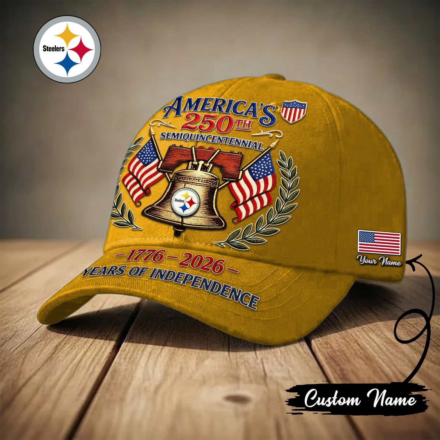 PIT x Premium NFL 1776-2026 Years Of Independence Classic Cap NAK LBN