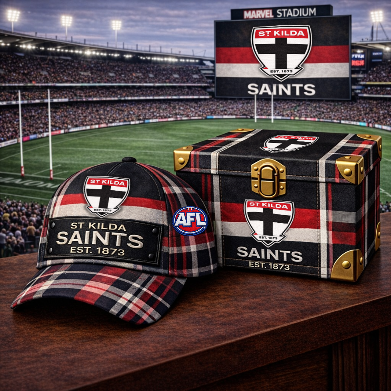 Premium AFL SKS Heritage Plaid Vintage Cap V14 NMD TTV