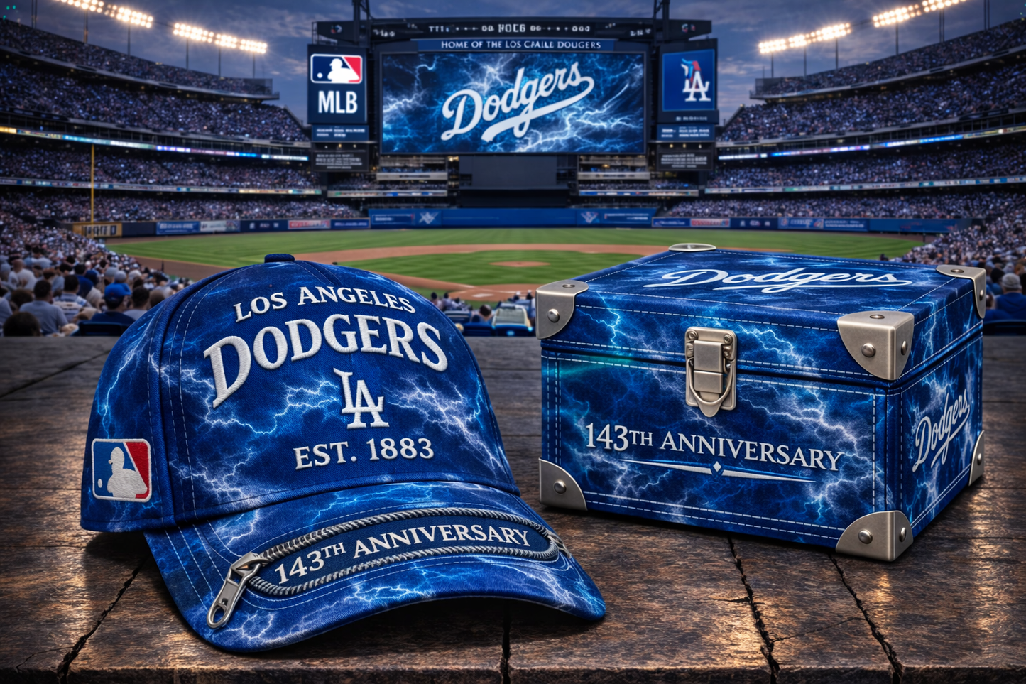Premium MLB LAD Anniversary Tie-Dye Heritage Zipper Cap V9 NMD CTKT