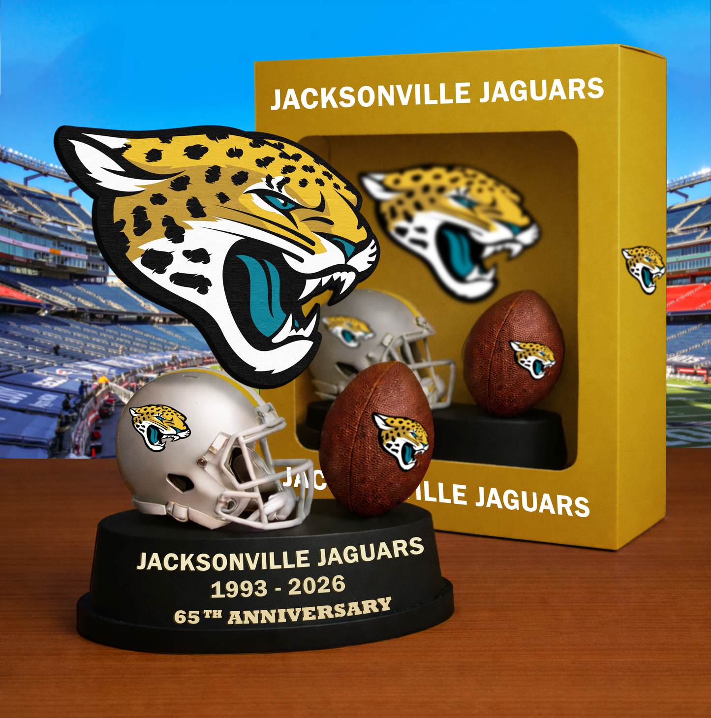 PREMIUM NFL X JJ Helmet & Ball Showcase NAK VHM 280226