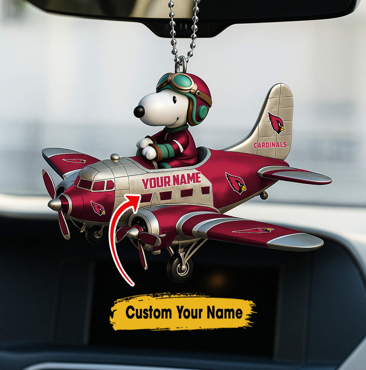 Premium NFL AC x SNP Your Name Car Ornament V2 NAK TTT