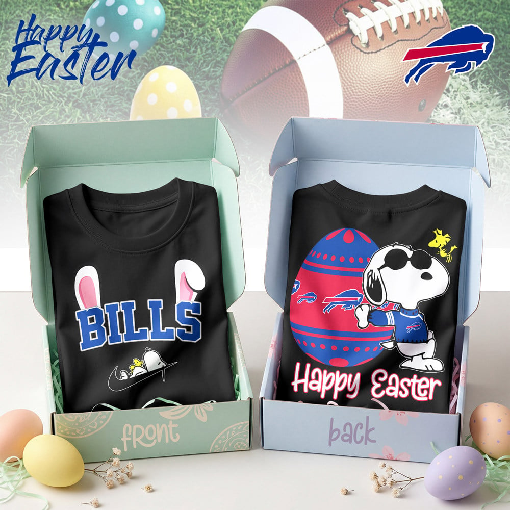 Premium NFL BUF Happy Snoopy Easter T-shirt V1 NMD TTV