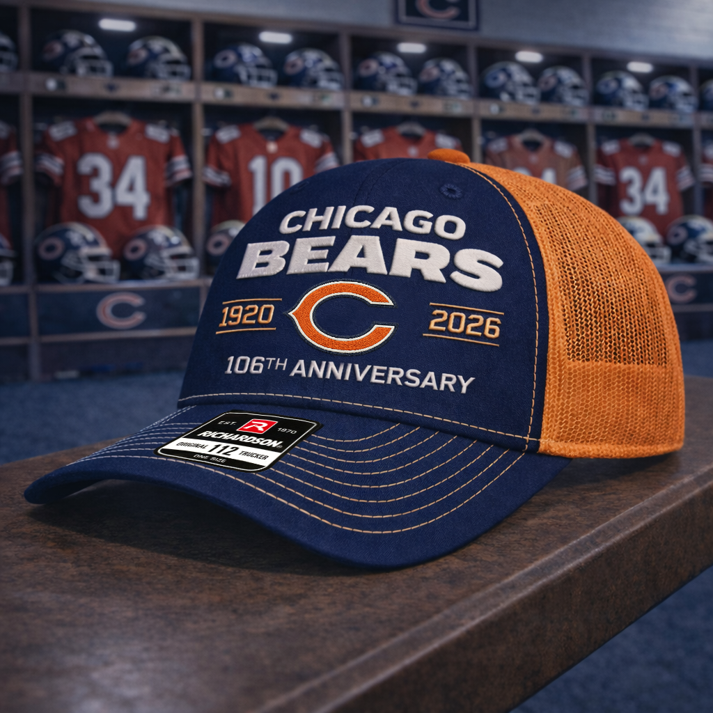 Premium NFL CHI Anniversary Trucker Hats V2 NMD 260226 TTV
