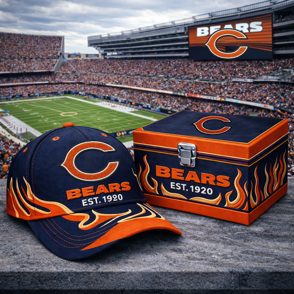 Premium NFL CHI Flame Heritage Vintage Cap V13 NMD CTKT