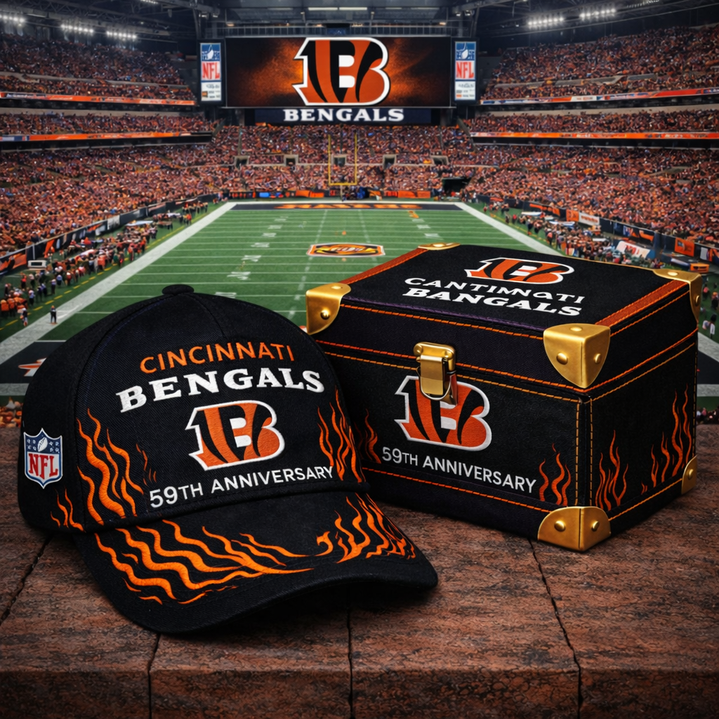 Premium NFL CIN Anniversary Flame Edition Cap V8 NMD CTKT