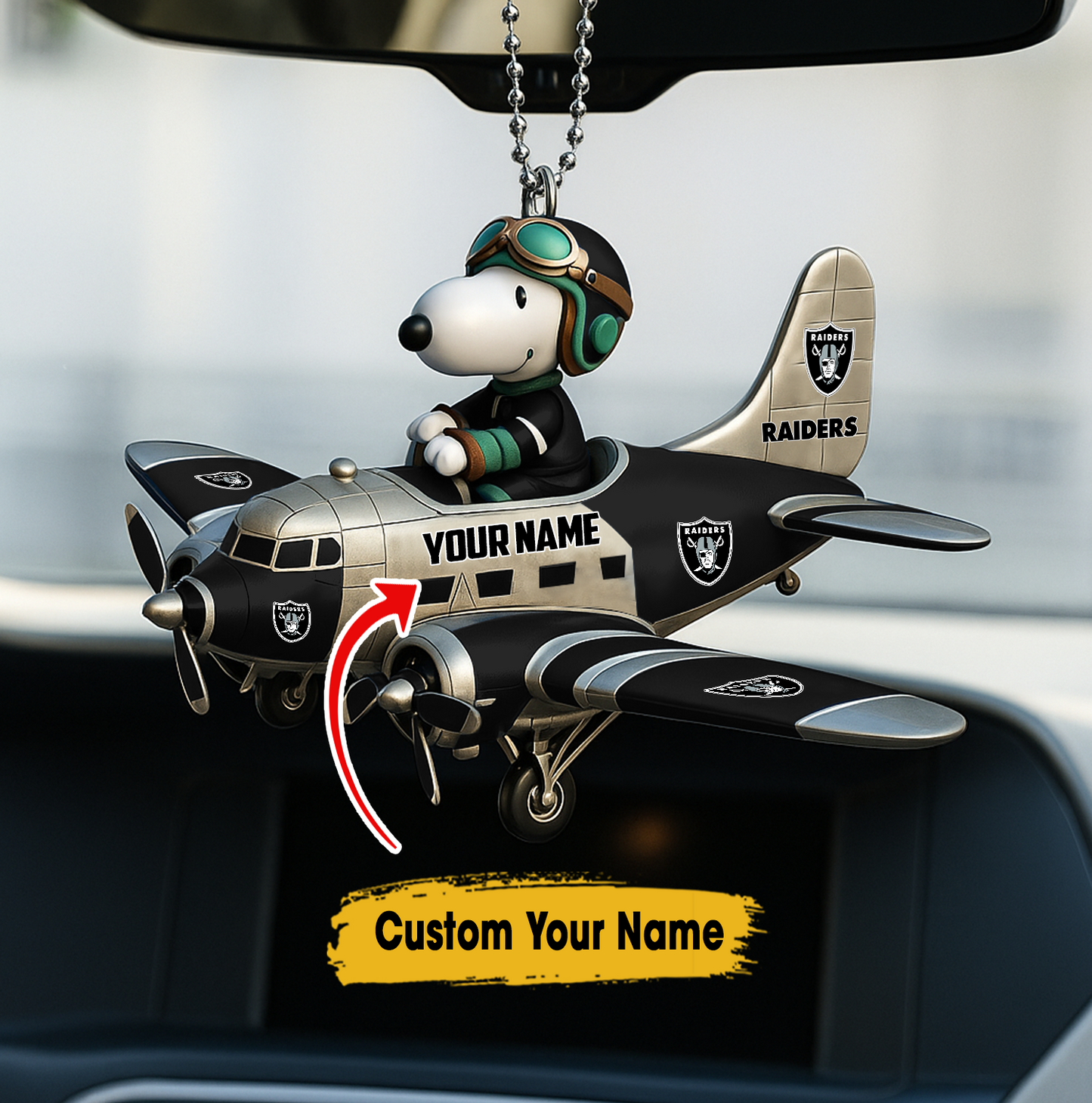 Premium NFL LVR x SNP Your Name Car Ornament V2 NAK TTT