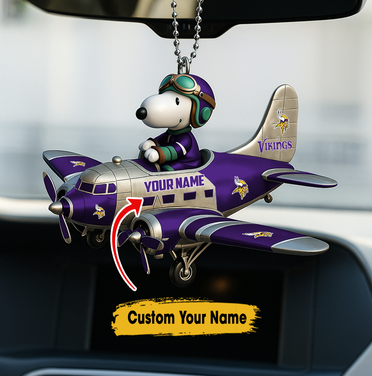 Premium NFL MV x SNP Your Name Car Ornament V2 NAK TTT