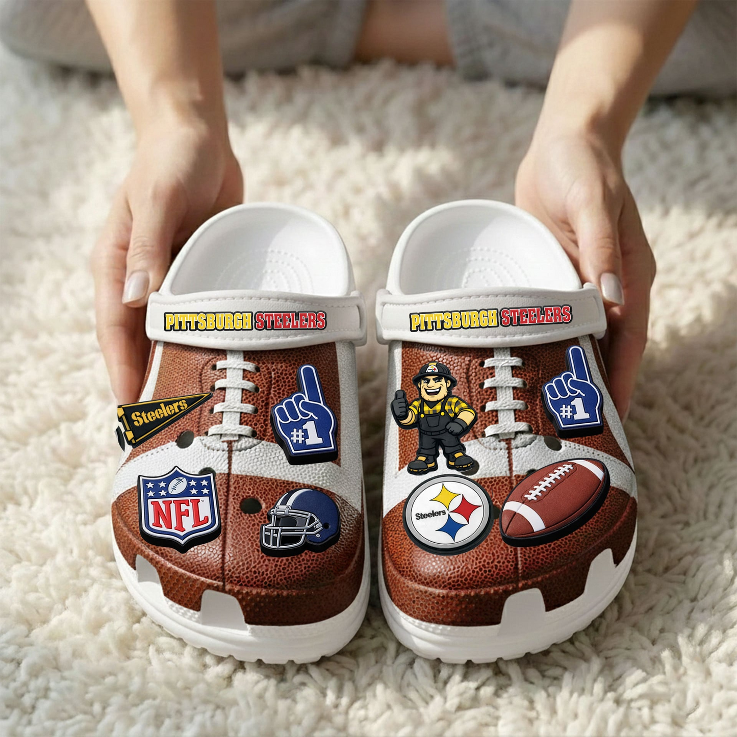 Premium NFL PIT Clogs With Charms V1 NMD TTV