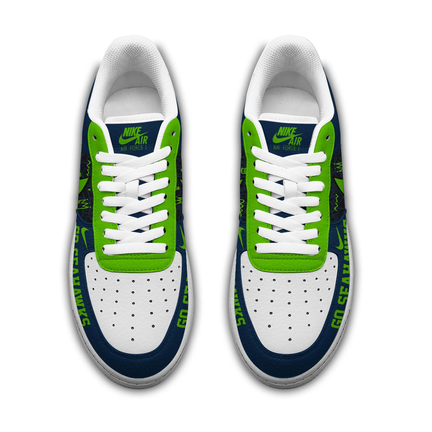 Premium NFL SEA Playoffs 2025-26 AF1 Sneaker V1 NMD TTV