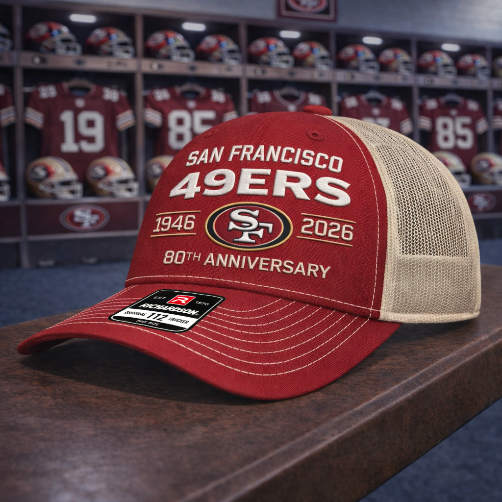 Premium NFL SF Anniversary Trucker Hats V2 NMD 260226 TTV