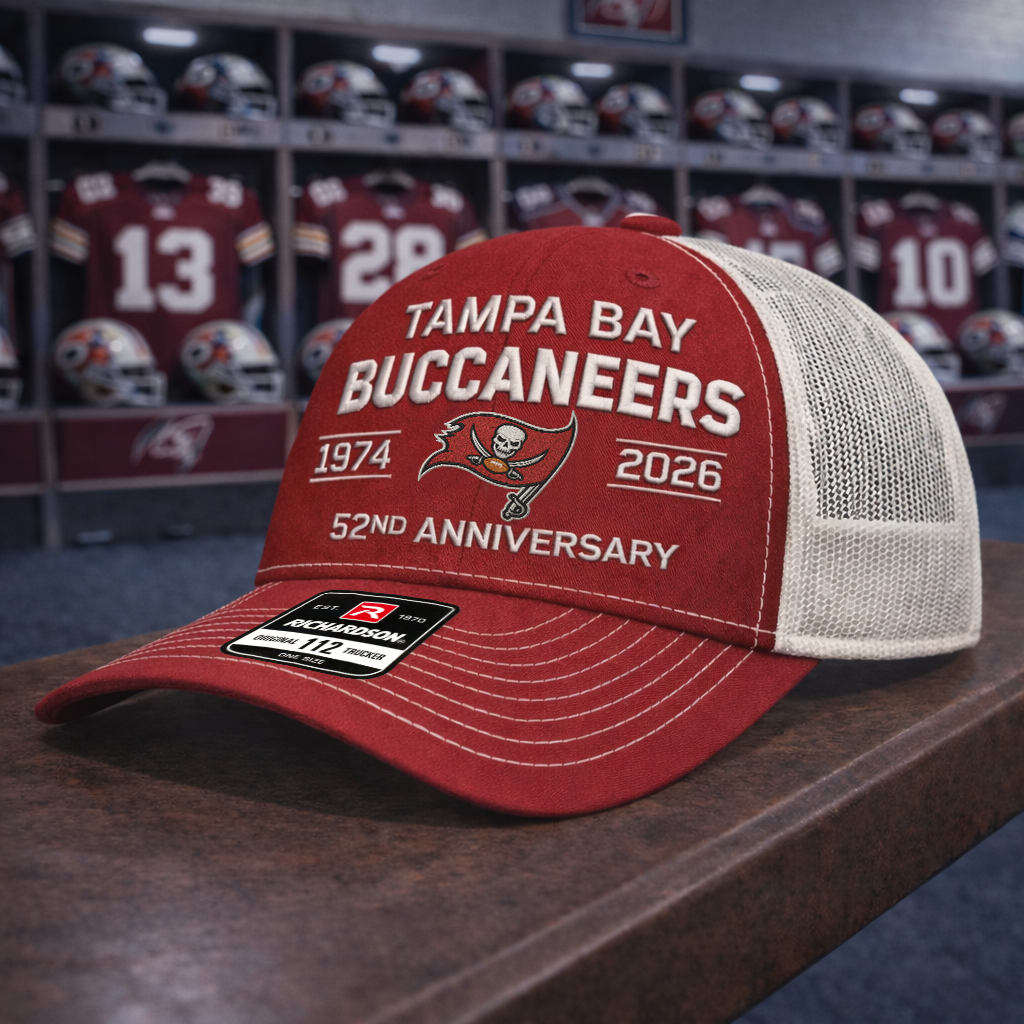 Premium NFL TB Anniversary Trucker Hats V2 NMD 260226 TTV