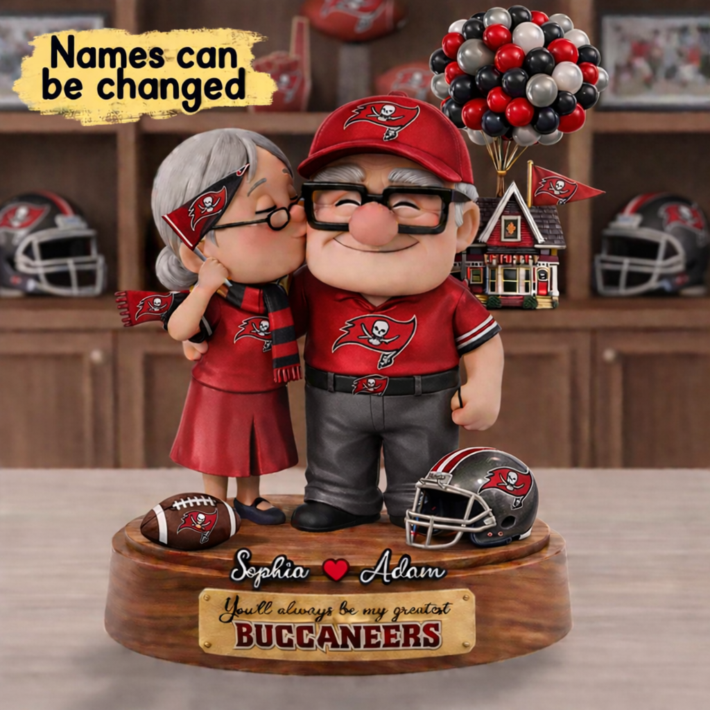 Premium NFL TBB x Ups Personalized Couple Name Acrylic Plaque V1 NMD CTKT