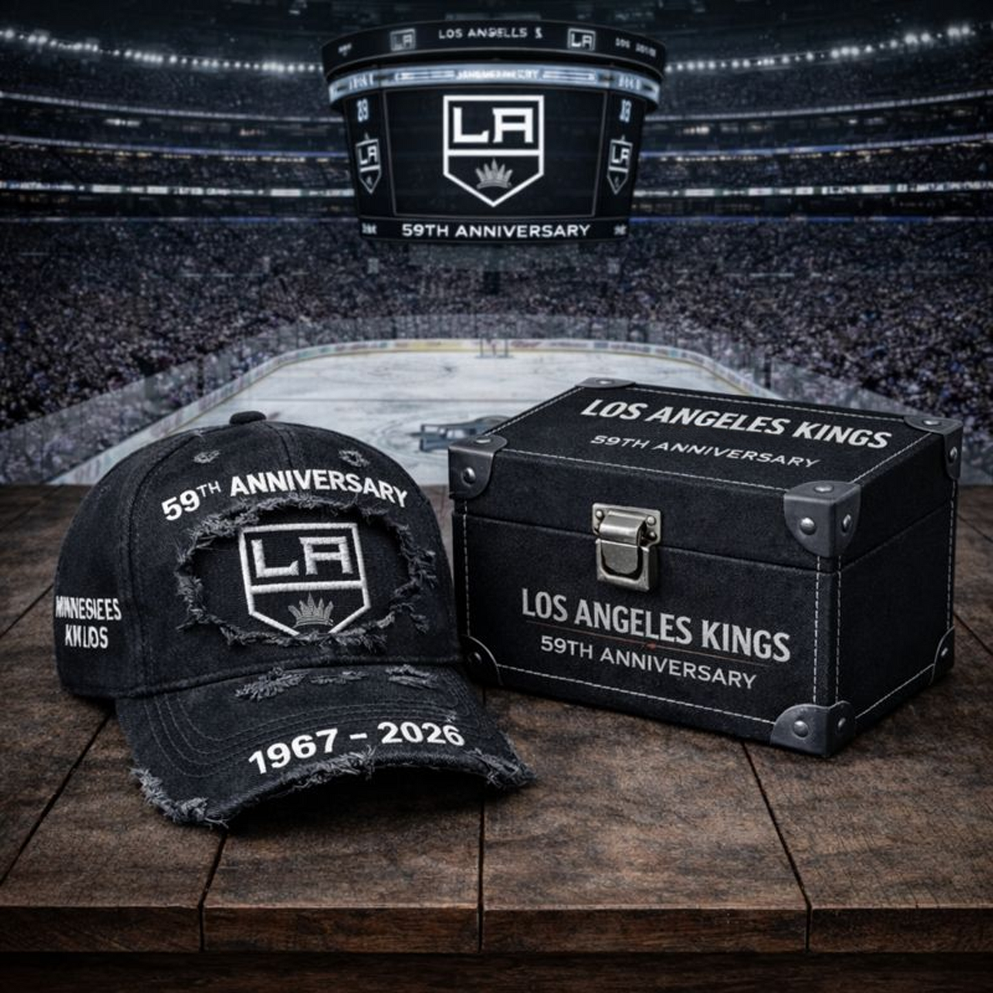 Premium NHL LAK Anniversary Vintage Hat V4 NMD NHT