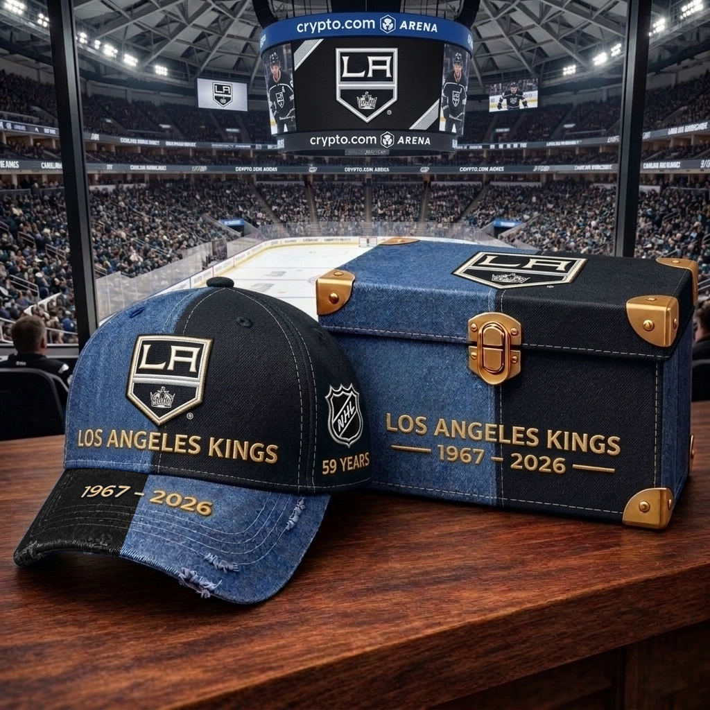 Premium NHL LAK Anniversary Vintage Two-Tone Distressed Cap V11 NMD CTKT