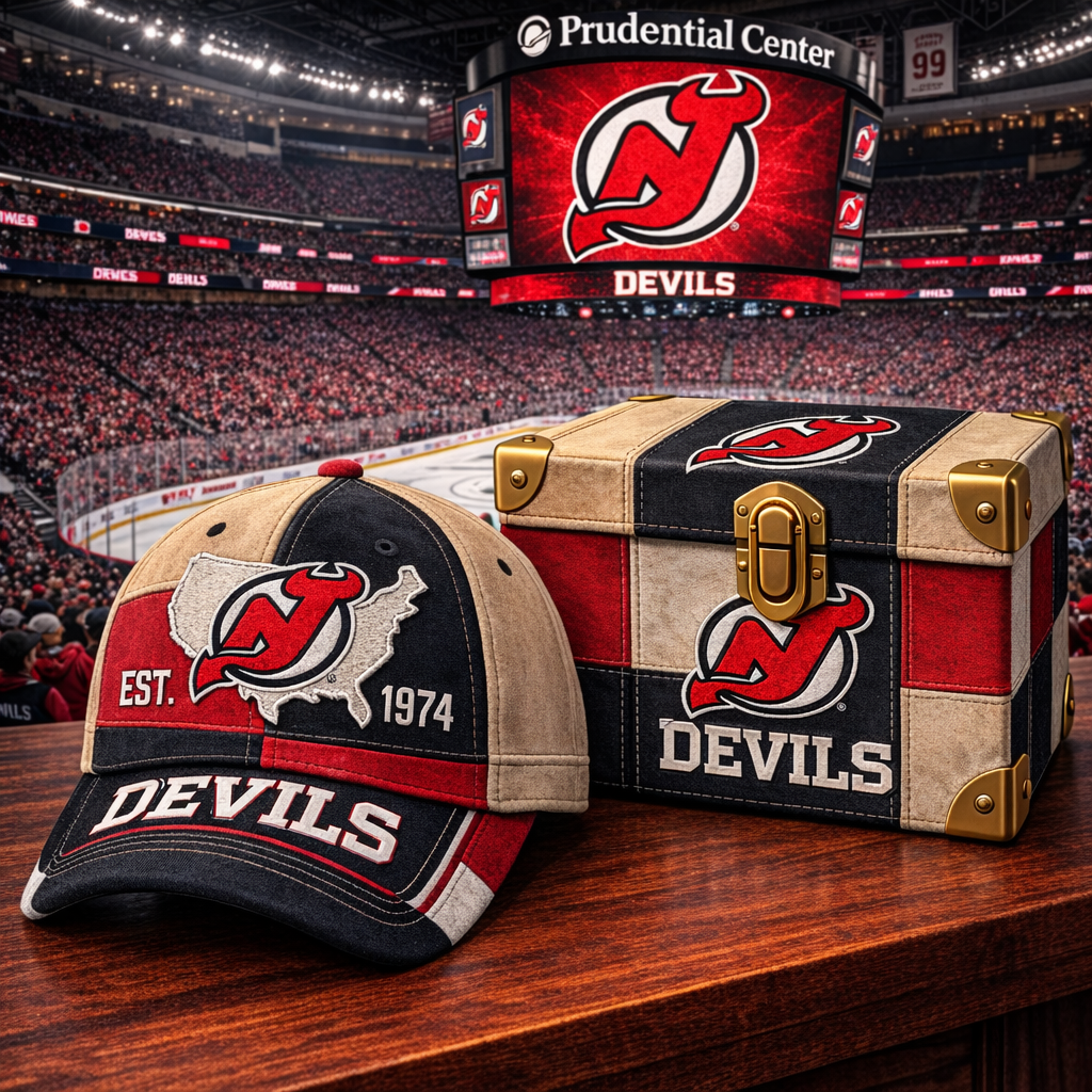 Premium NHL NJD Heritage Patchwork Vintage Cap V12 NMD CTKT