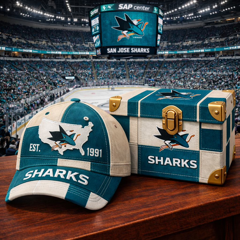Premium NHL SJS Heritage Patchwork Vintage Cap V12 NMD CTKT