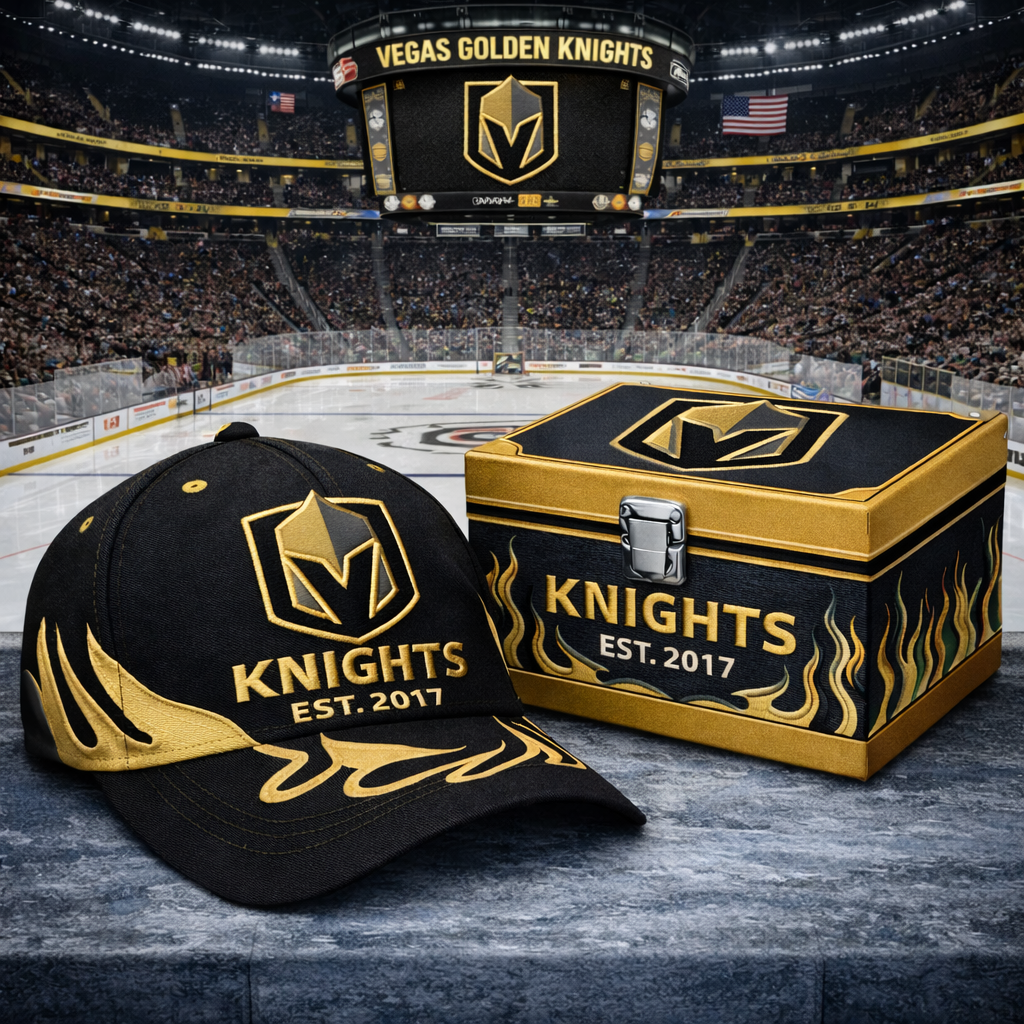 Premium NHL VGK Flame Heritage Vintage Cap V13 NMD CTKT