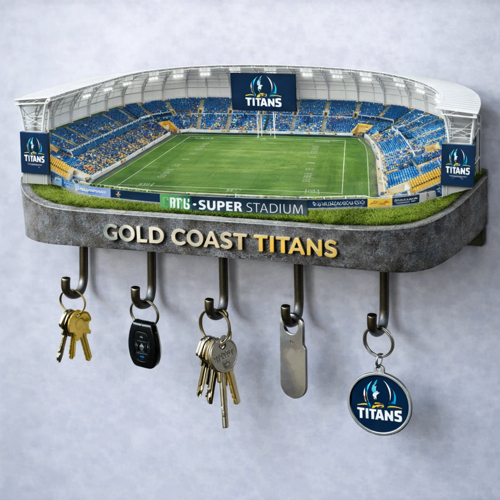 Premium NRL GCT Stadium Wood Key Hanger V1 NMD25 TTV