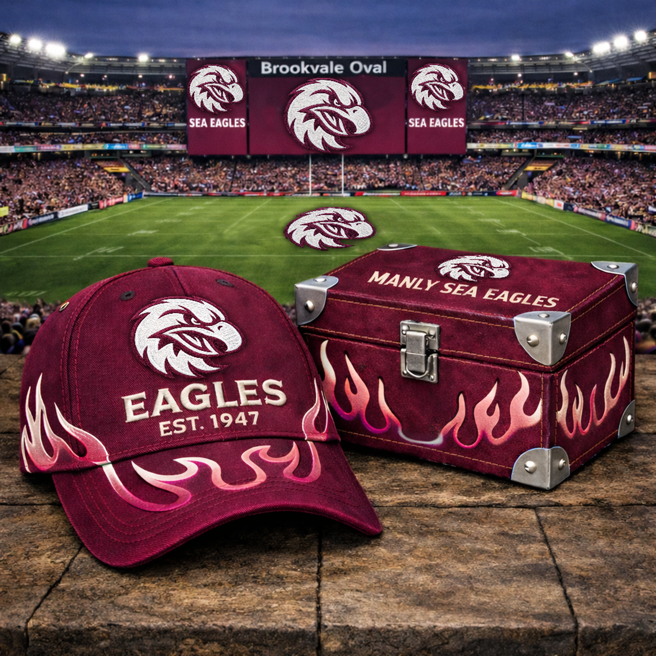 Premium NRL MWSE Flame Heritage Vintage Cap V13 NMD TTV