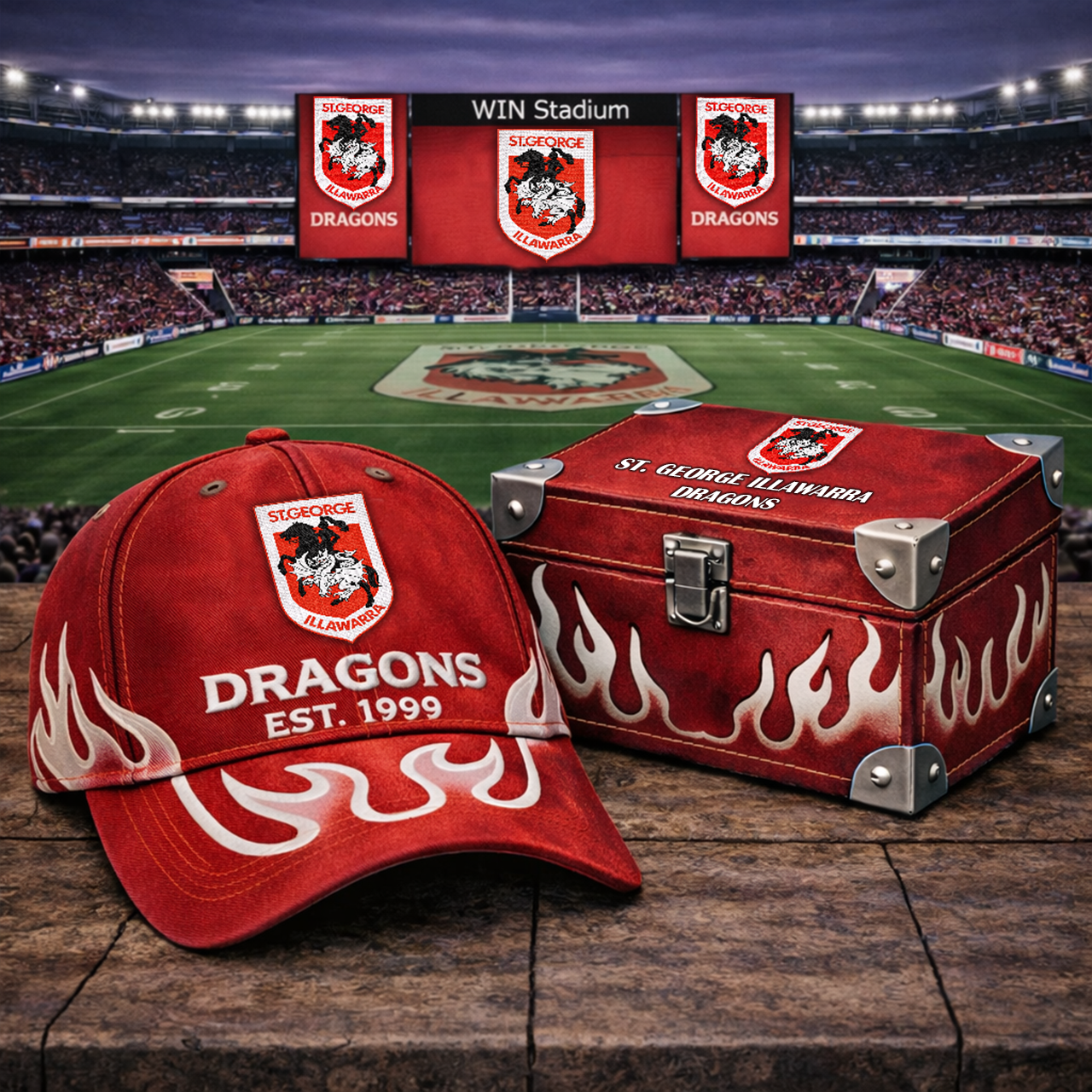 Premium NRL SGID Flame Heritage Vintage Cap V13 NMD TTV