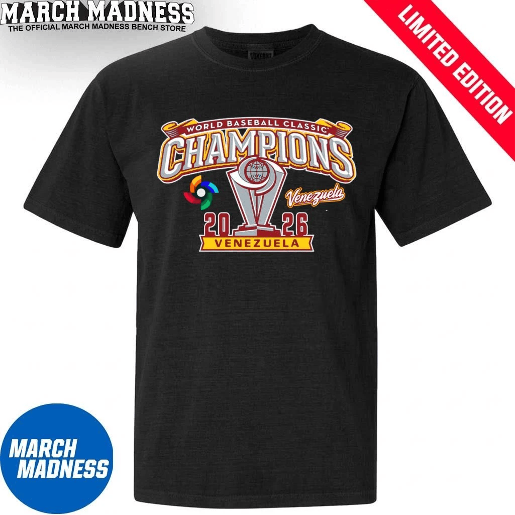 Premium Venezuela World Baseball Classic Champions 2026 T-shirt V3 NMD TTV