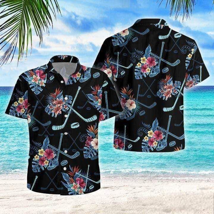 Hockey Summer Vibe Hawaiian Shirt