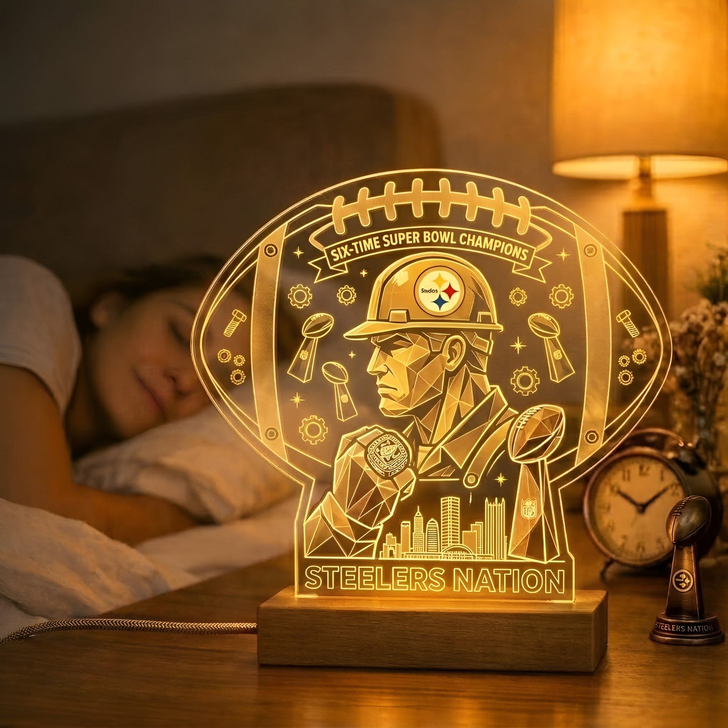 PS x NFL Acrylic LED Desk Lamp NAK NTN