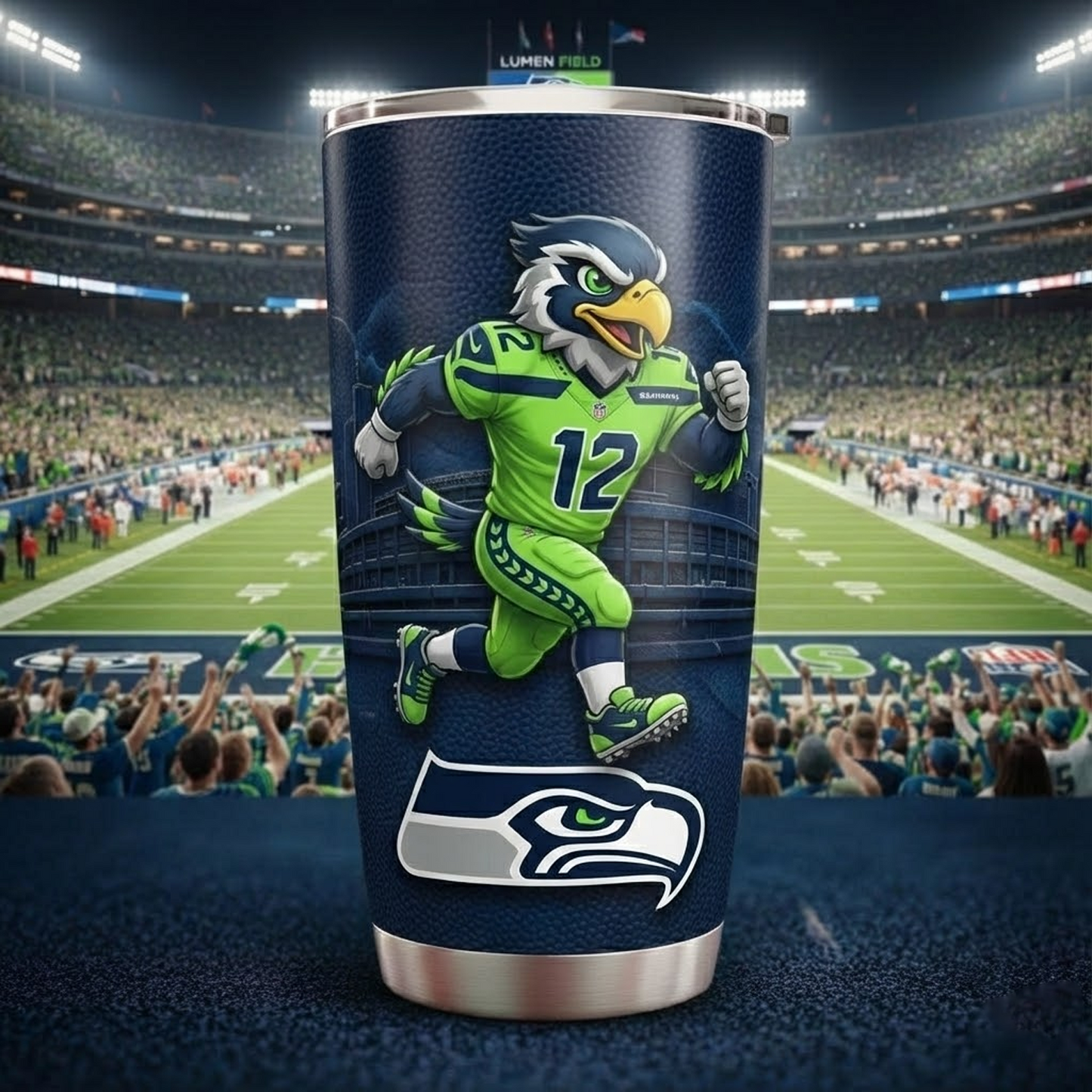 SEA X NFL mascot-shaped thermal mug NAK NHT