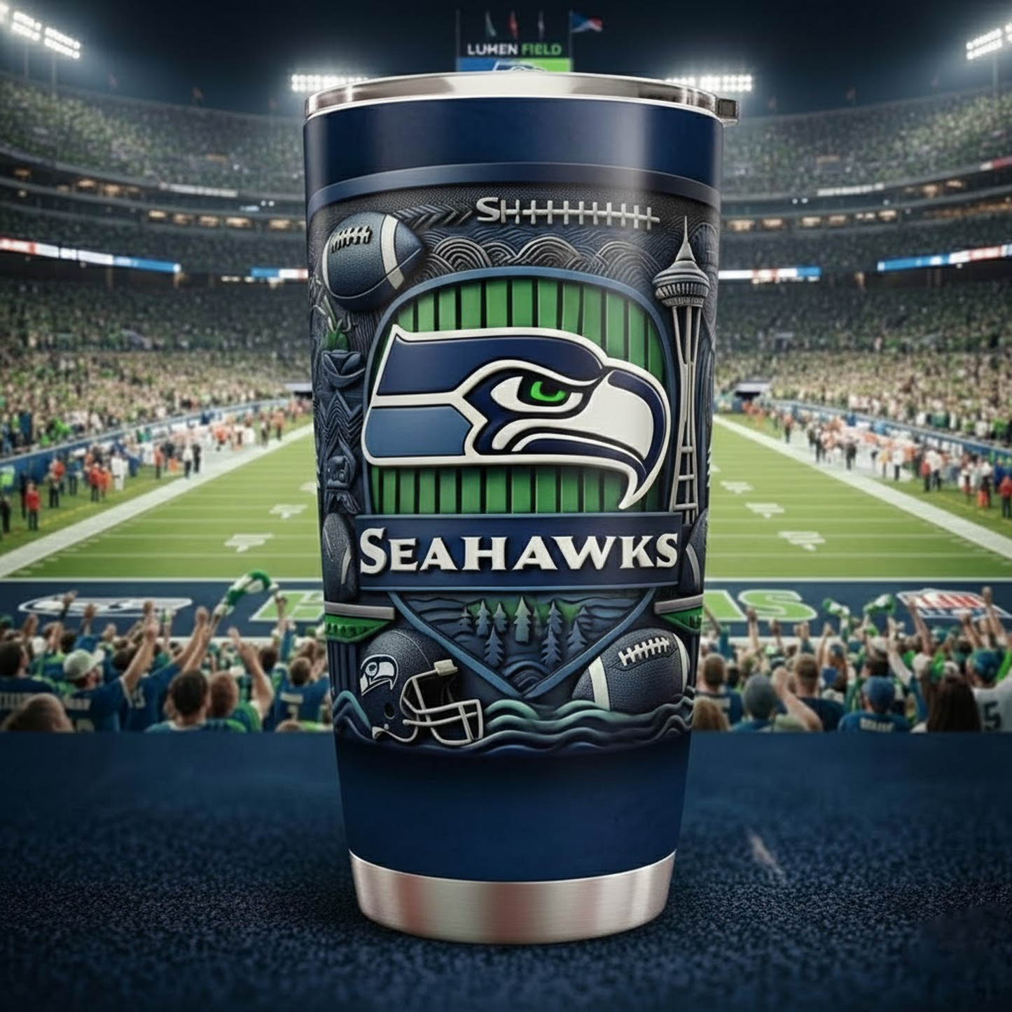 SEA X NFL mascot-shaped thermal mug V2 NAK NHT