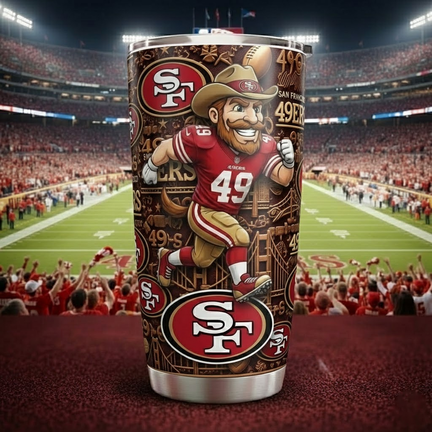 SF X NFL mascot-shaped thermal mug V2 NAK NHT