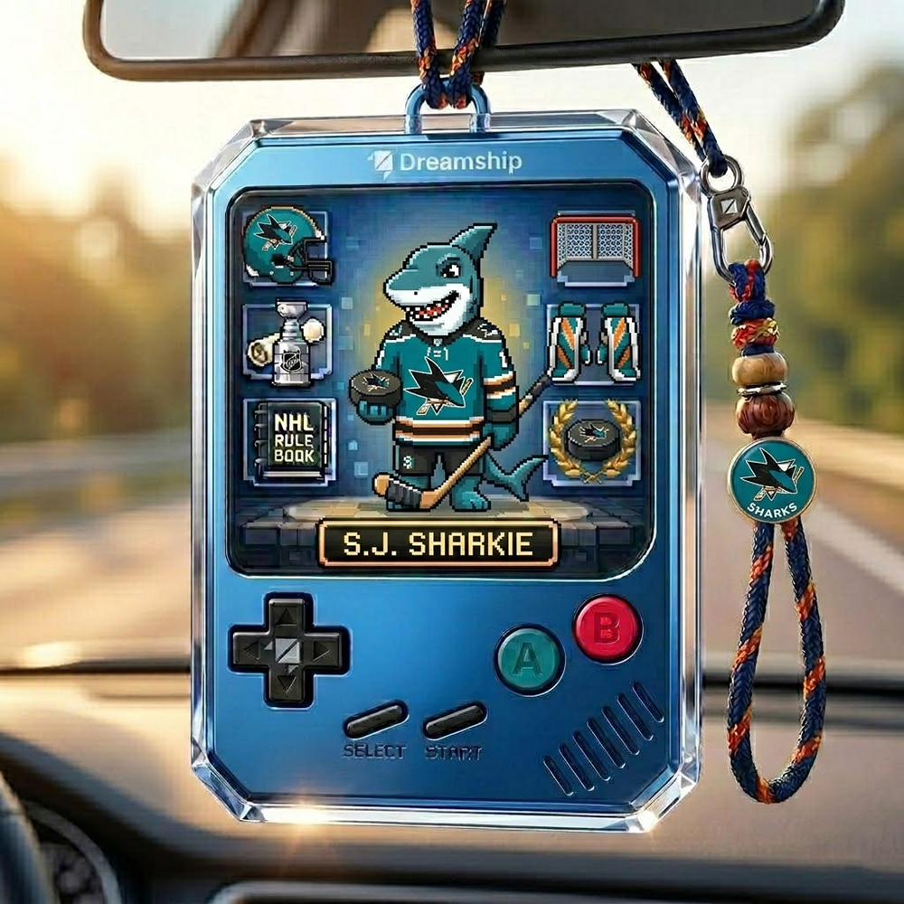 SJS x Classic NHL Hockey Car Ornaments NAK TTT