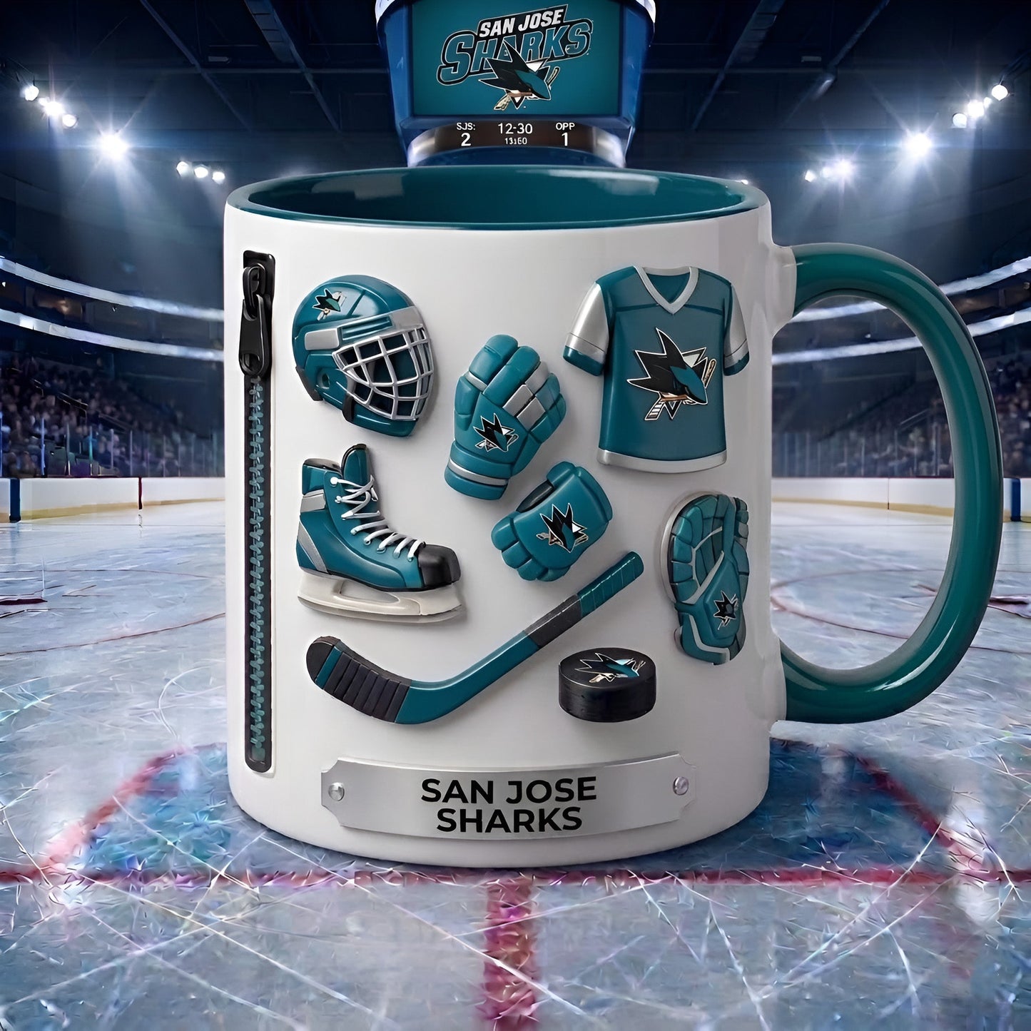 SJS x NHL Game Day Coffee Mug NAK NTN