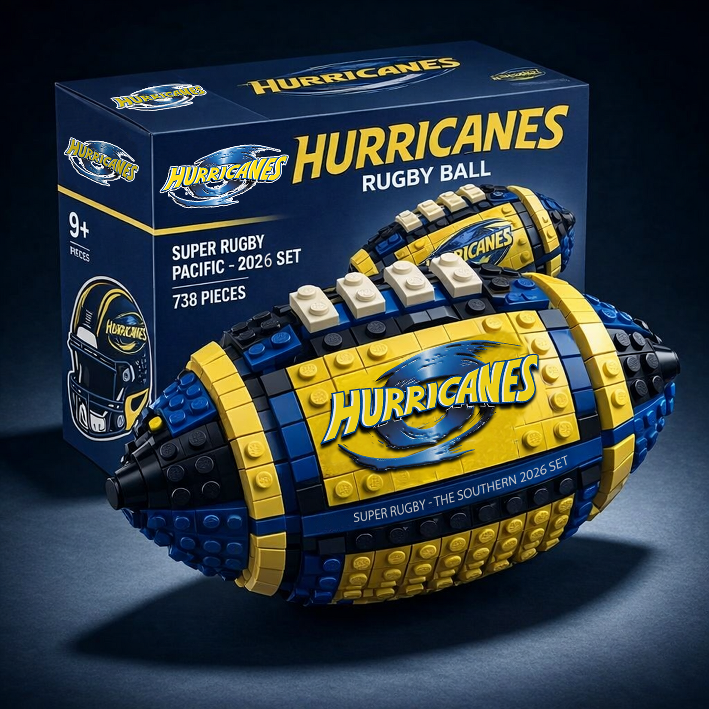 SRP x HUR Rugby Ball Building Block Set NAK NHT