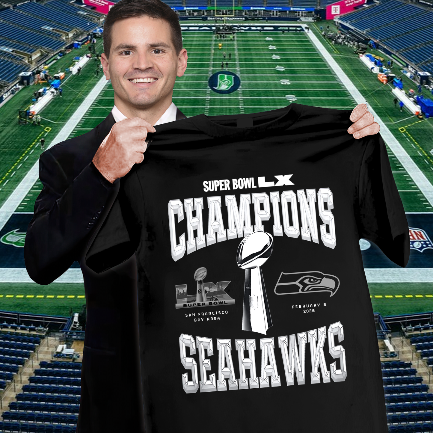 SS Super Bowl LX Champions Shirt DDT NTL