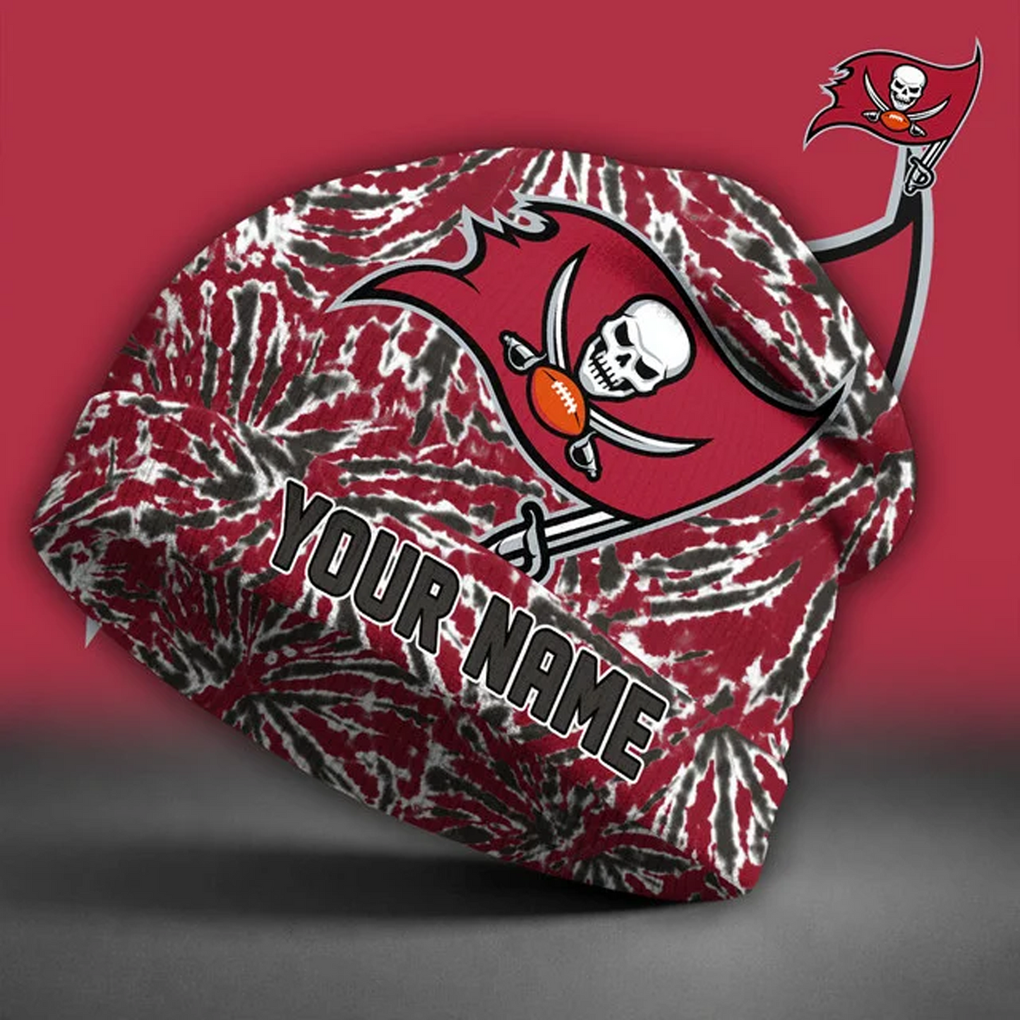 TB X NFL Beanie Hat Custom Name Gifts For Fans - Limited Edition NAK NHT
