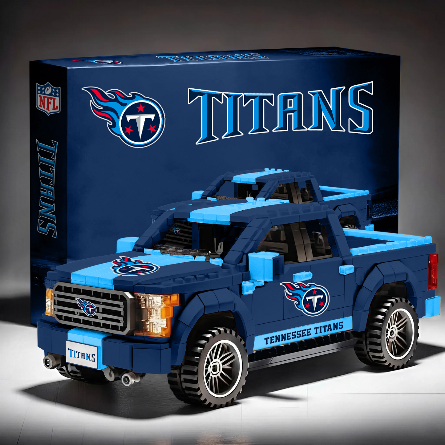 TEN X NFL 3D Racing Truck Model Building Block Set NAK NHT