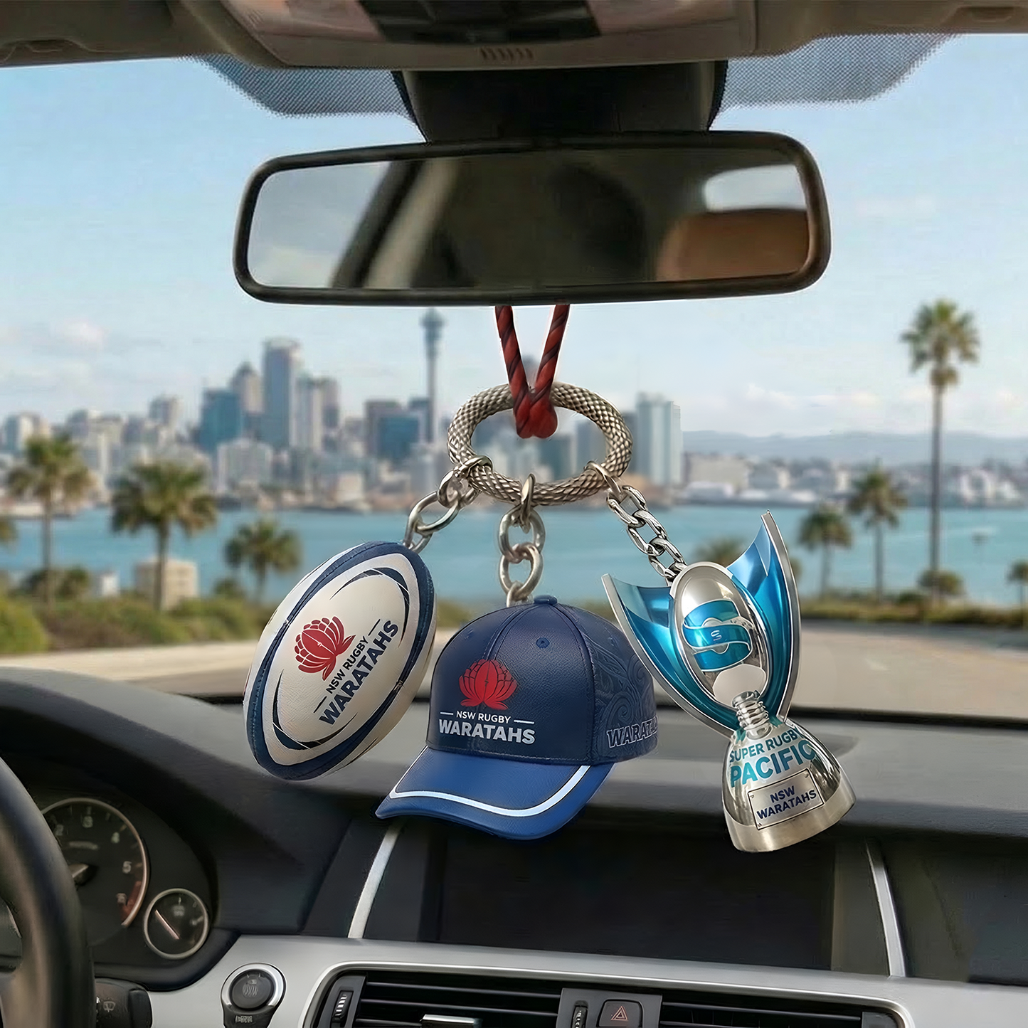 WA_Super Rugby Pacific Car Rearview Mirror Charm NAK TTT