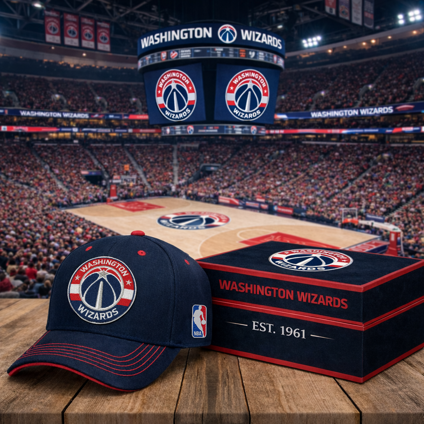 WAS x NBA Classic Fan Snapback Hat NAK NHT