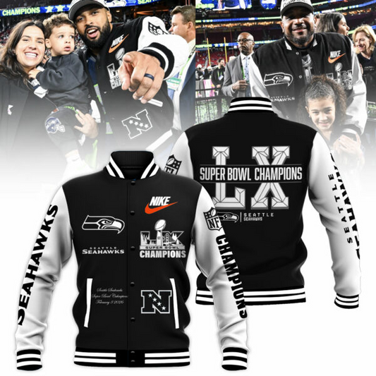 PREMIUM Super Bowl LX  X SEA Champions Limited Edition Baseball Jacket  V3 NDT VHM 100226