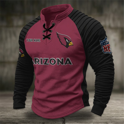 AC x NFL Men Stand Collar Long Sleeve Top DDT  CTND