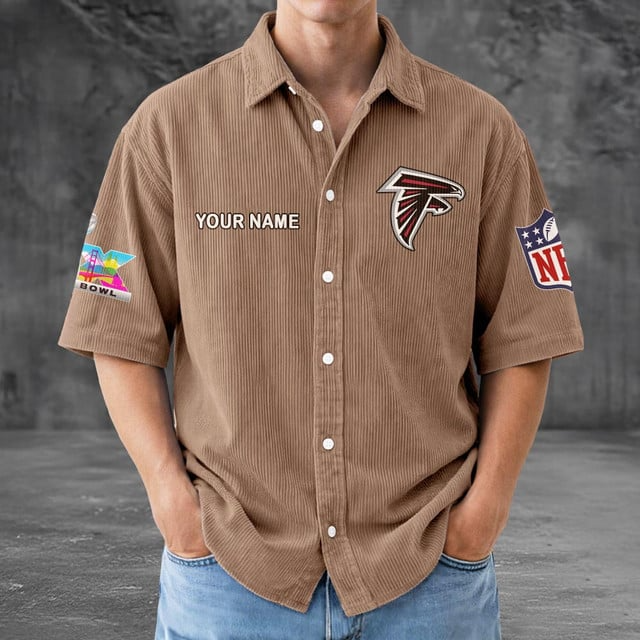 AF x NFL Men Seersucker Button Shirt DDT NTL